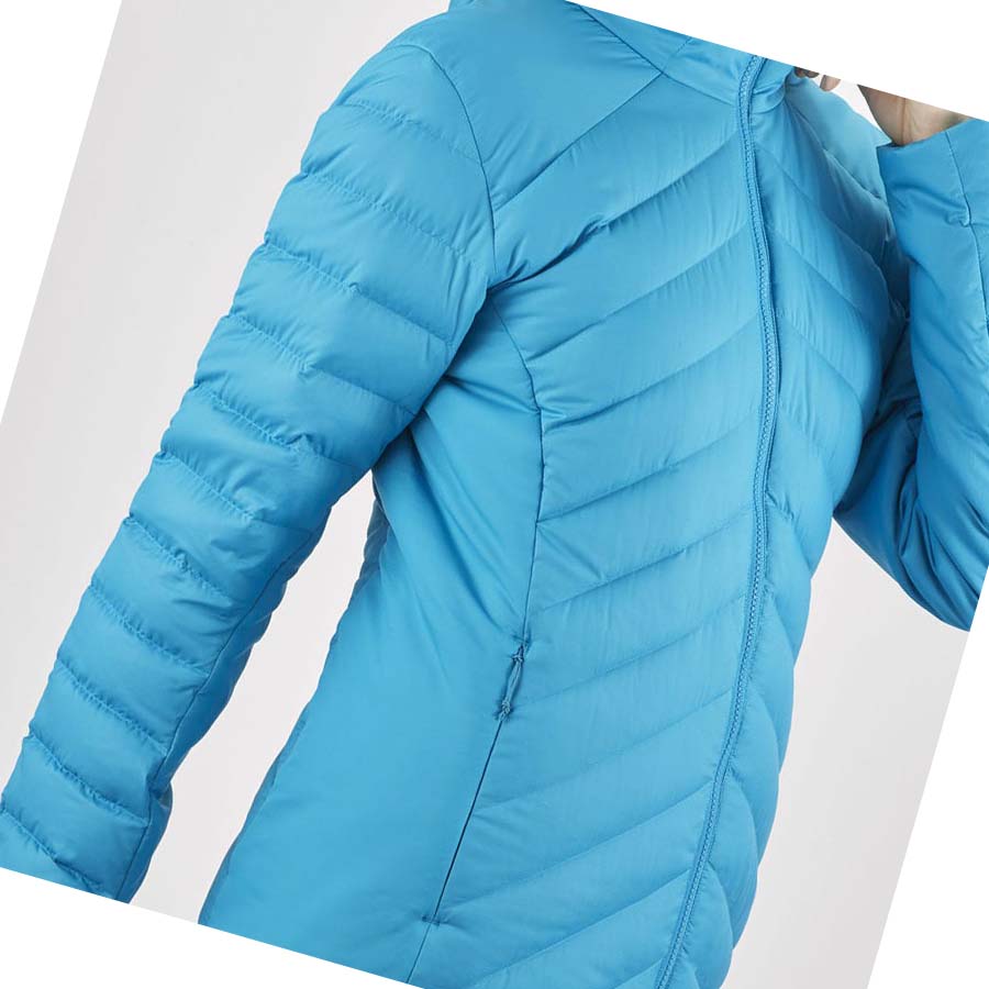 Salomon ESSENTIAL XWARM DOWN INSULATED Kabát Női Kék | HU 3178TCE